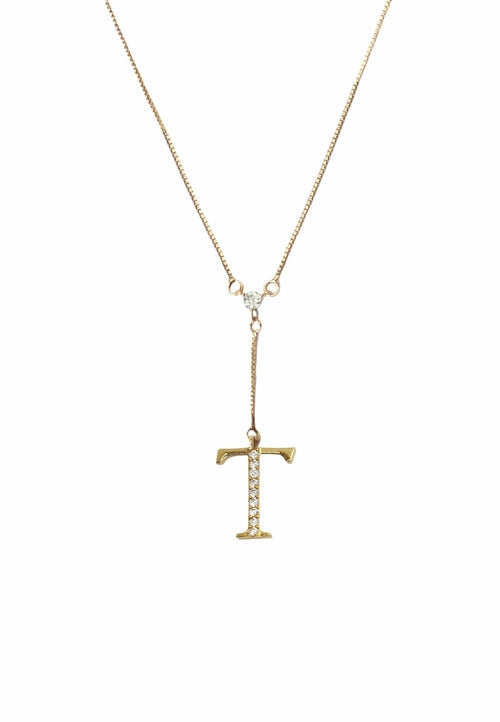Golden Alphabet Necklaces