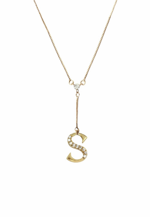 Golden Alphabet Necklaces