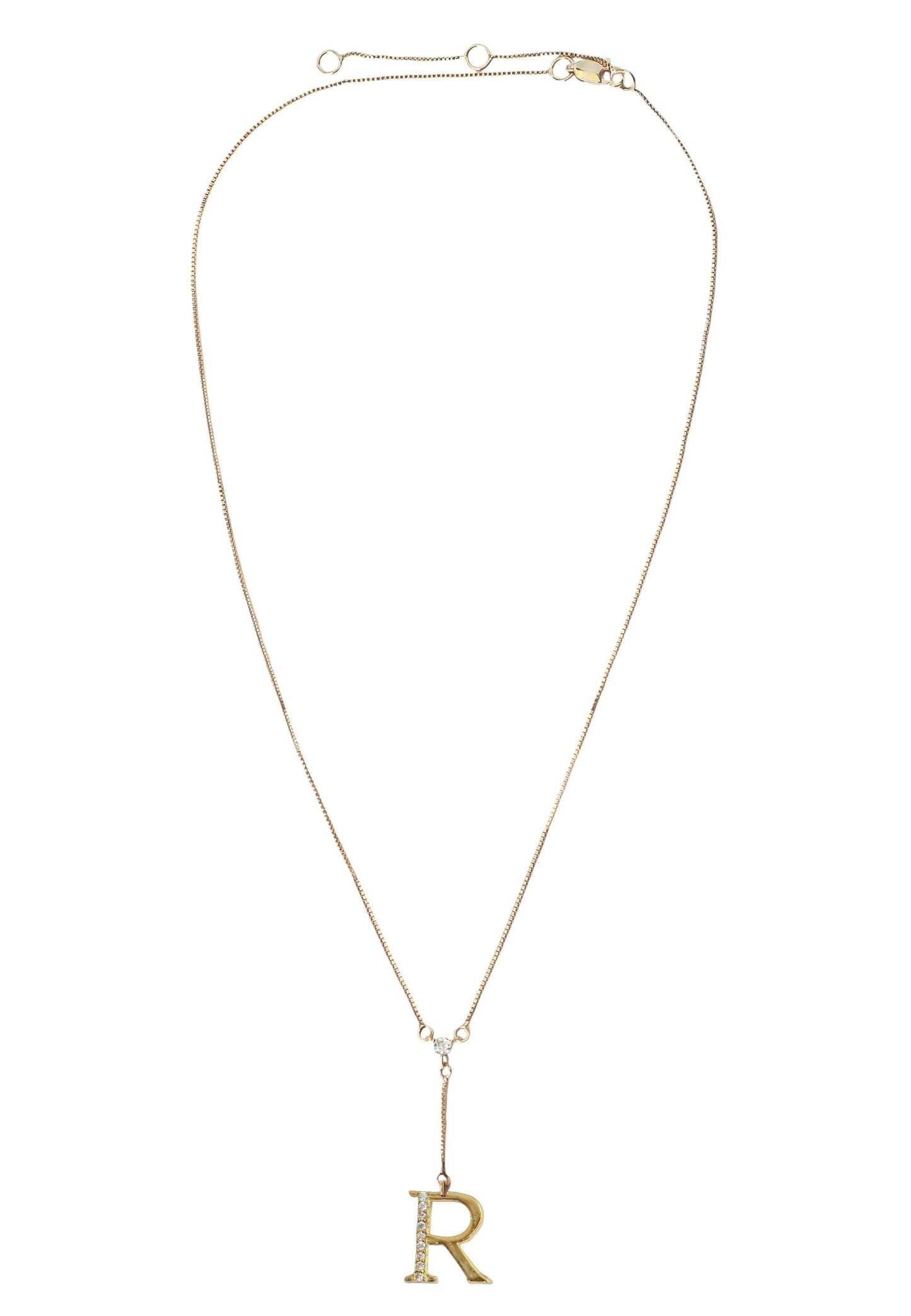 Golden Alphabet Necklaces