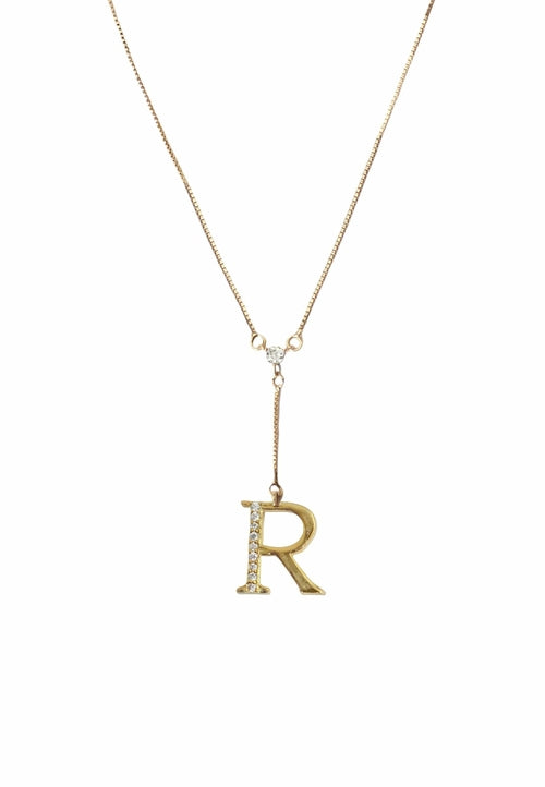 Golden Alphabet Necklaces