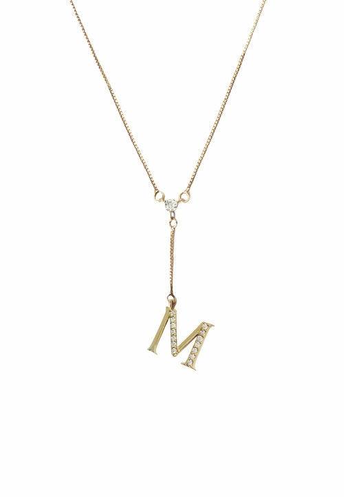 Golden Alphabet Necklaces