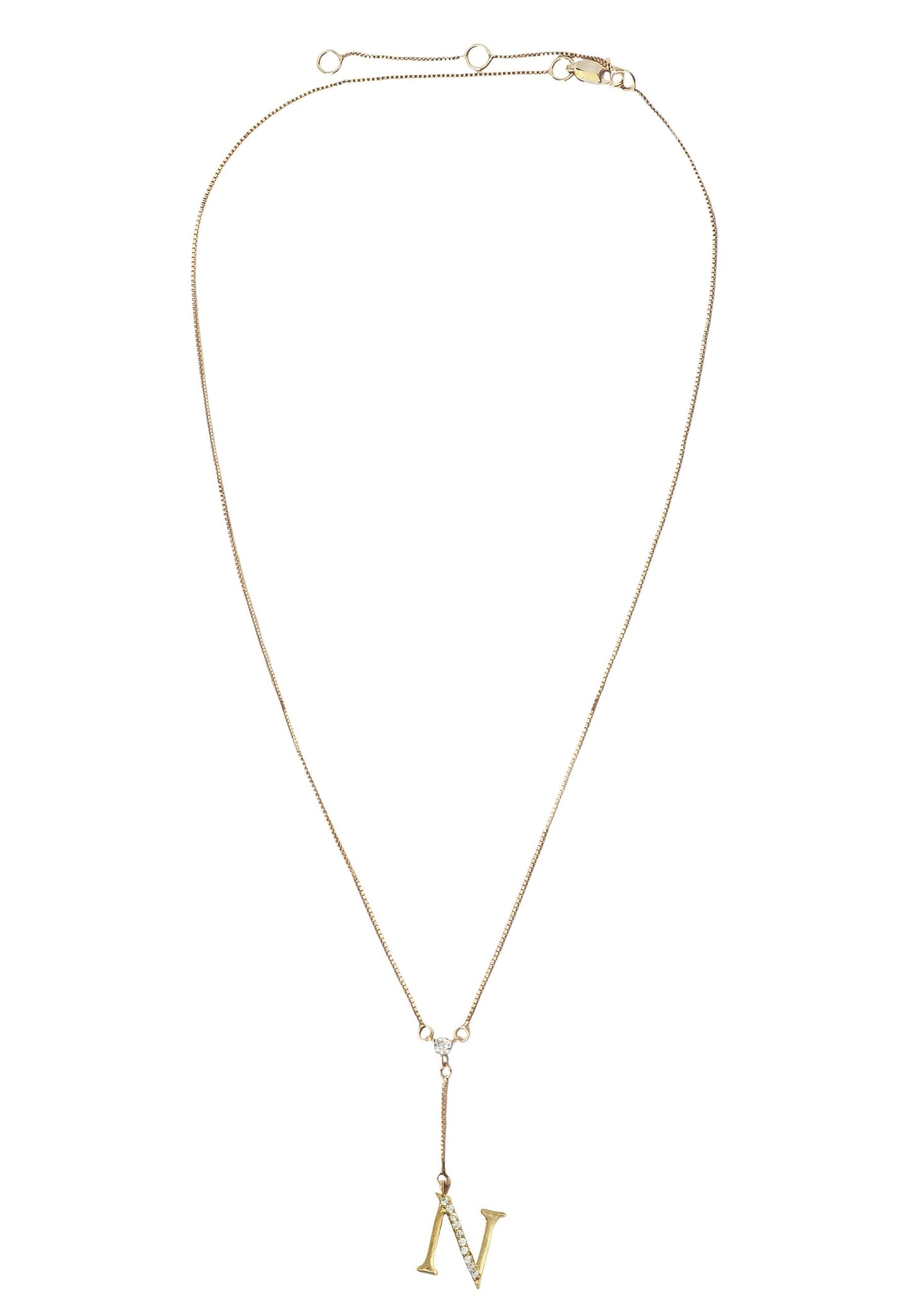 Golden Alphabet Necklaces