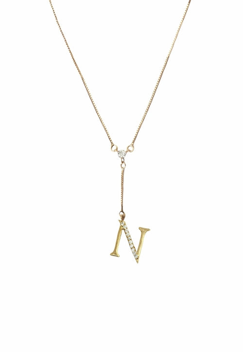 Golden Alphabet Necklaces