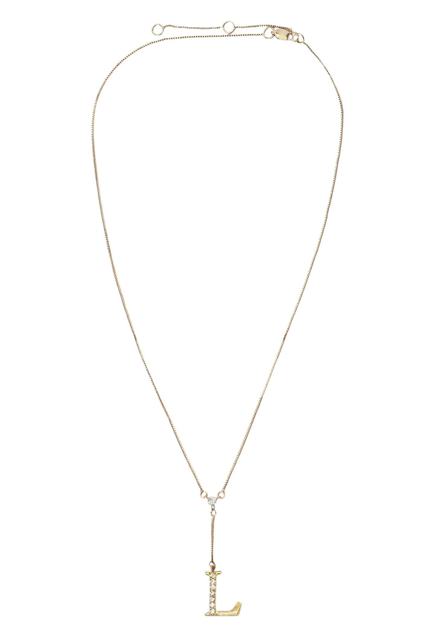 Golden Alphabet Necklaces