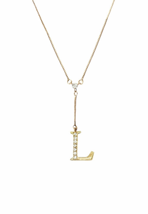 Golden Alphabet Necklaces