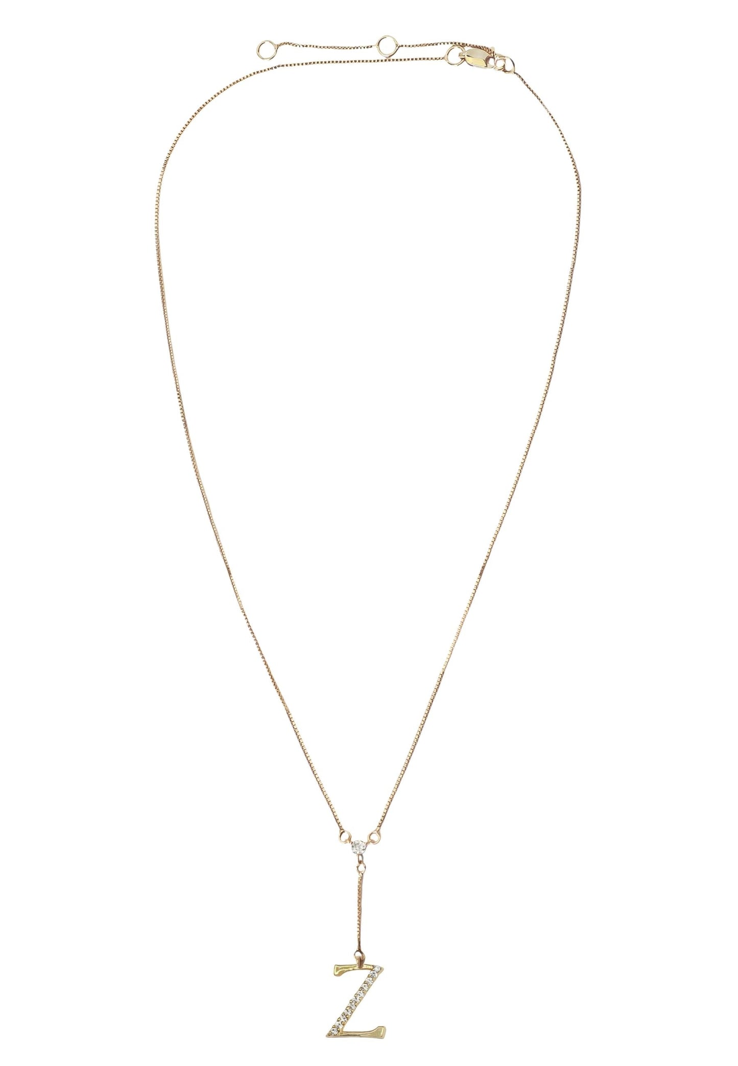 Golden Alphabet Necklaces