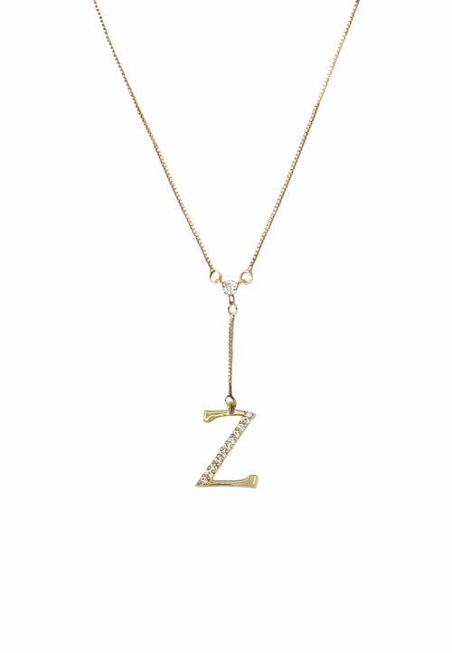 Golden Alphabet Necklaces