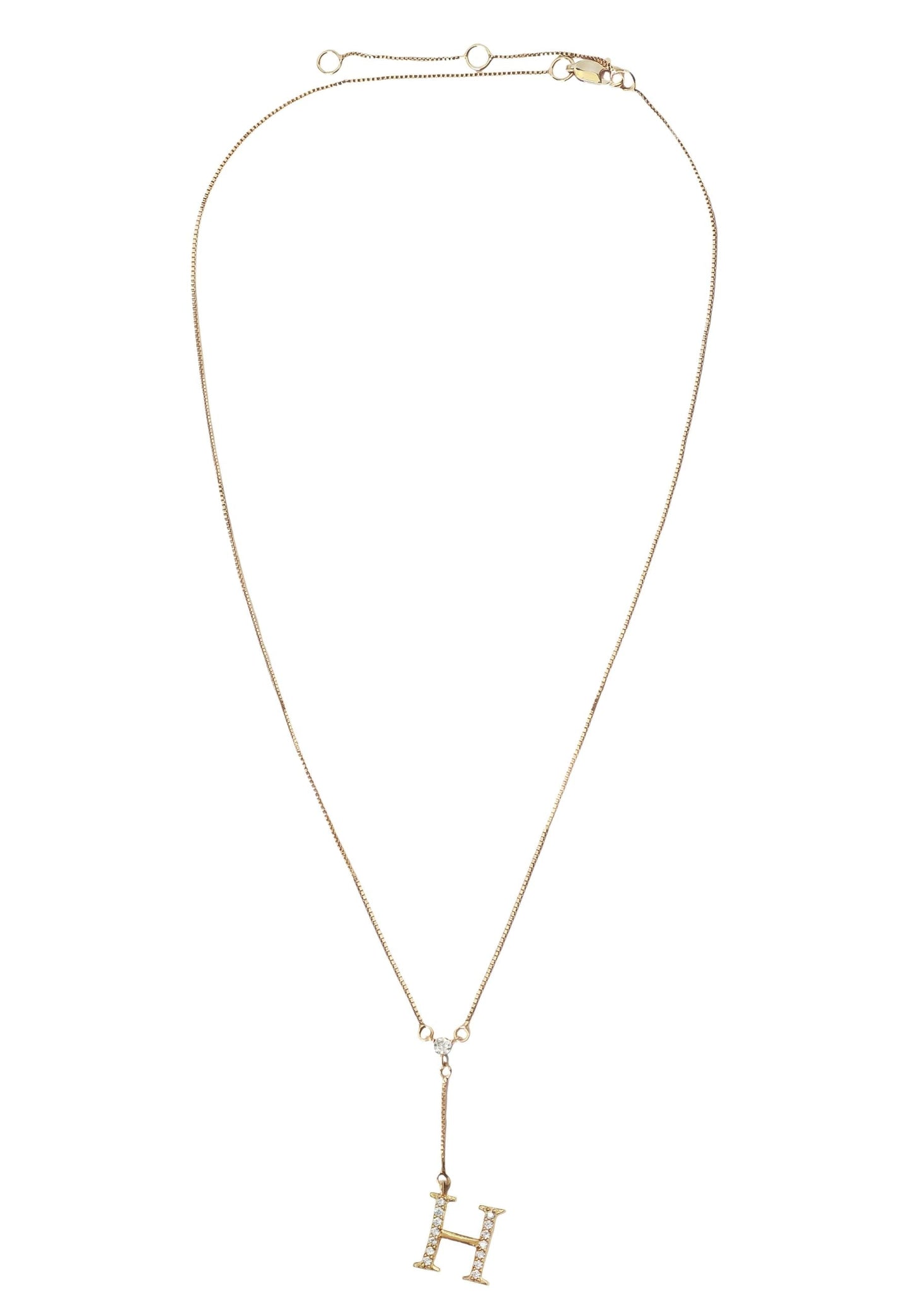 Golden Alphabet Necklaces