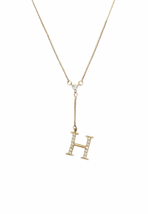 Golden Alphabet Necklaces