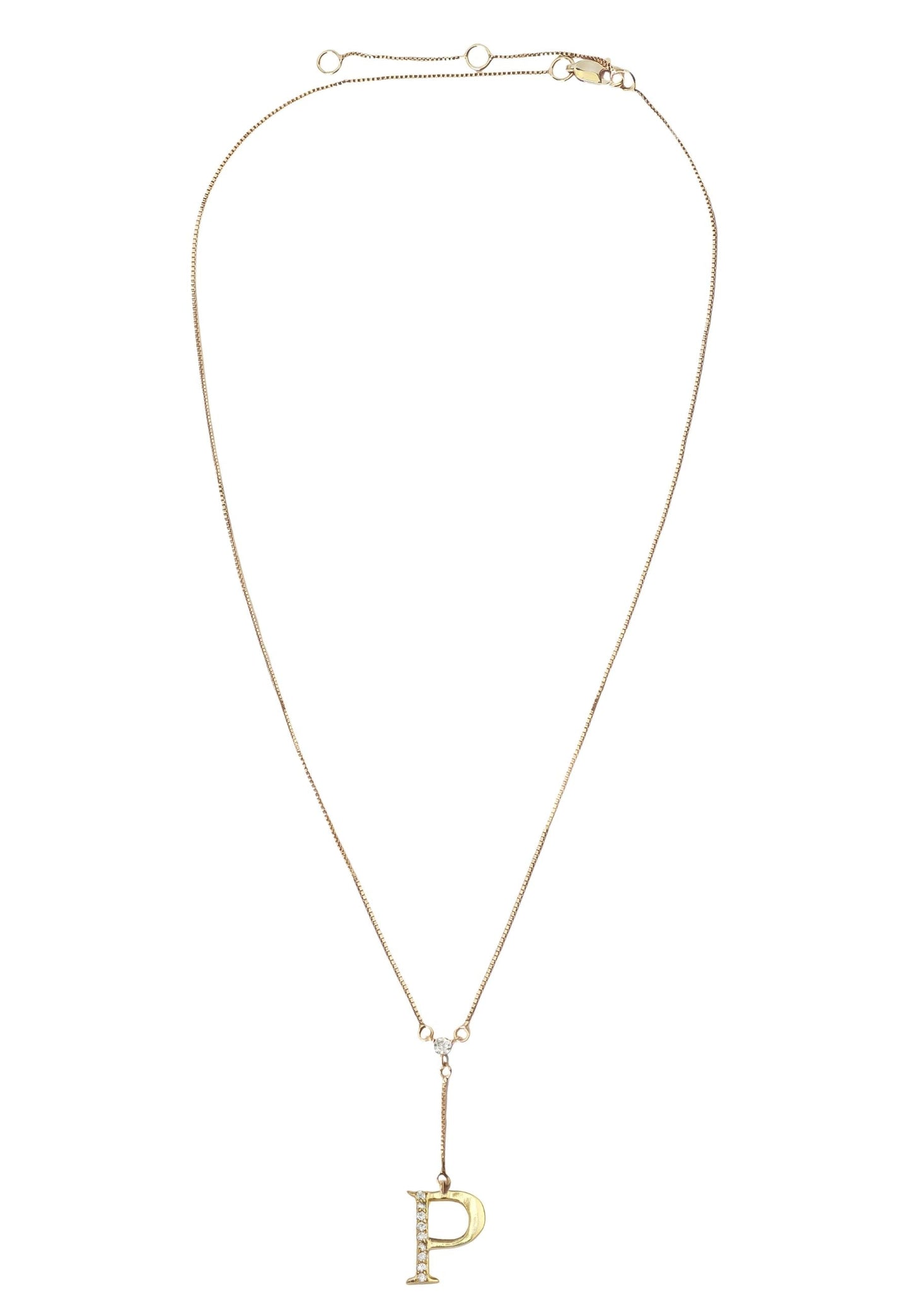 Golden Alphabet Necklaces