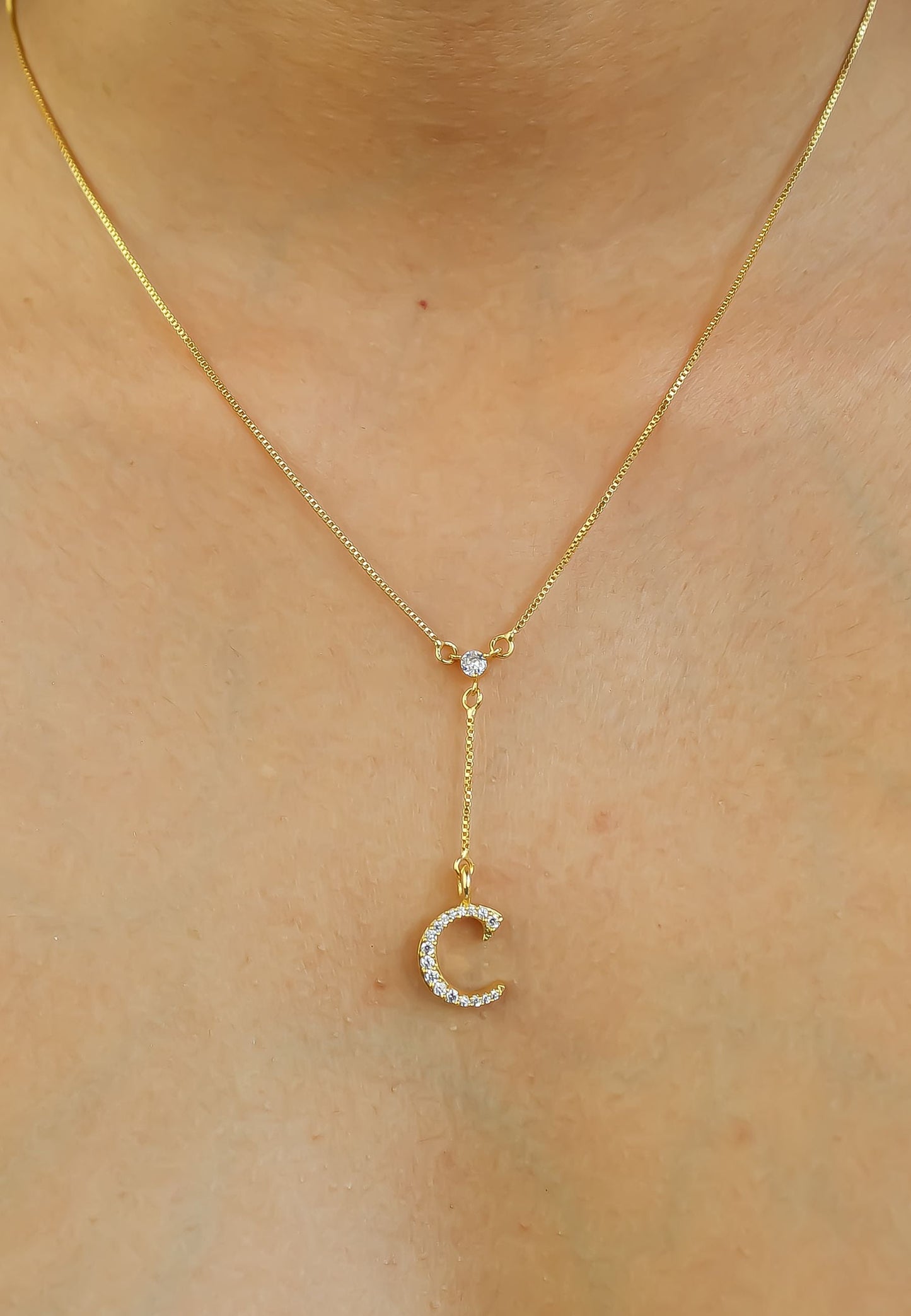 Golden Alphabet Necklaces