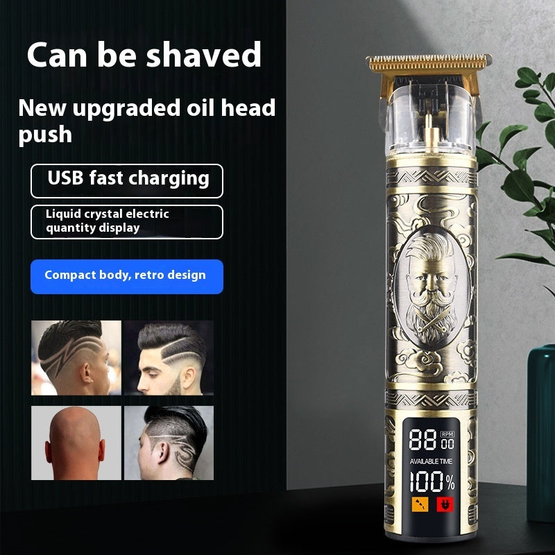 Electric Hair Clipper Style Shaper Retro Oil Head Universal Haircut